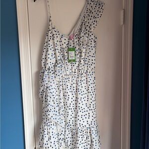 Lilly Pulitzer Madelina Dress Bennet Blue Polka Dot